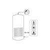 Cordivari indirekt 800 Bolly1 XL WC tároló PN-10 hőcserélő 6 m2